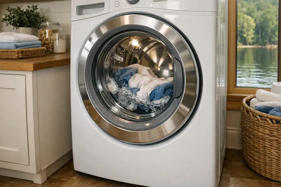 Washer after repair, near Concord Park