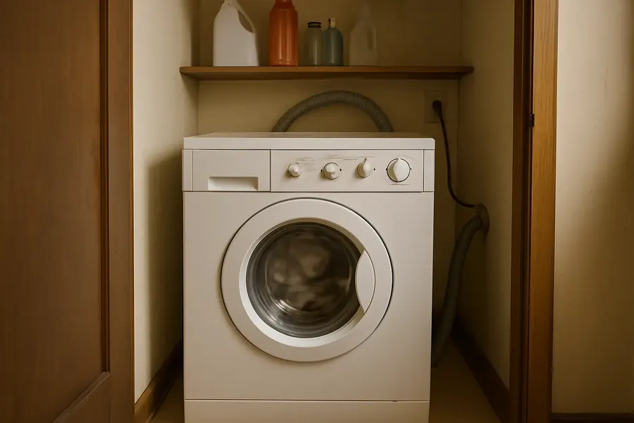 Washer after repair, near Oak Ridge Turnpike